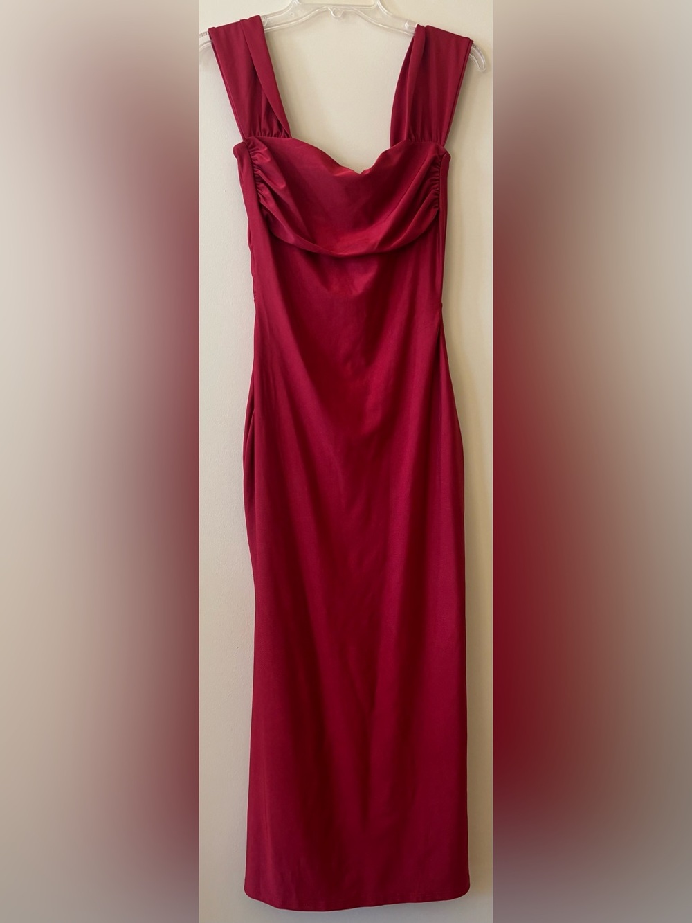 Classic Women's Dress is Red